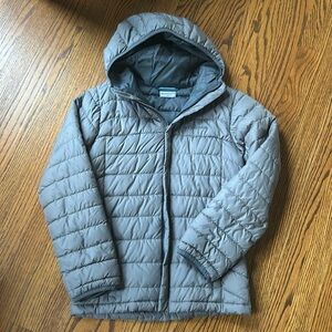 🌿Columbia grey winter puffer jacket youth size 10/12🌿